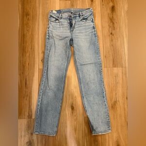 American Eagle Outfitters Light Blue Straight Leg Jeans